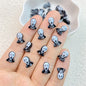 50Pcs New Cute Resin Mini Halloween Ghosts Animals Series Flat Back Manicure Parts Embellishments For Hair Bows