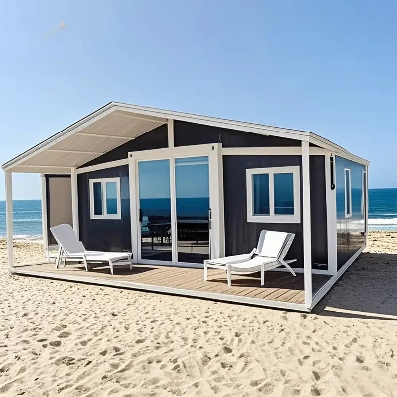 Restaurant 20FT 40 Ft Prefab Steel Prefabricated Sandwich Panel Expandable Living Container House Tiny Homes With Bathroom