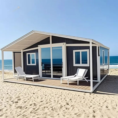 Restaurant 20FT 40 Ft Prefab Steel Prefabricated Sandwich Panel Expandable Living Container House Tiny Homes With Bathroom