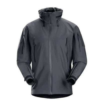 ARC LEAF GEN2 3 Layer Taped Seam Tactical Hard shell Jacket Men's Outdoor Waterproof Windproof Hooded Coat for Hiking Camping