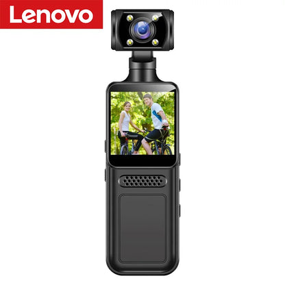 Lenovo 8K HD Handheld Pocket Camera 180 ° Rotating Mini Portable Camera Wearable Night Vision Outdoor Sports Camera 2026 New