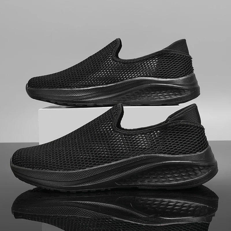 Outdoor Mesh Men Loafers Summer Man Casual Shoes Platform Walking Sneakers Comfortable Breathable Running Jogging Sport Shoes