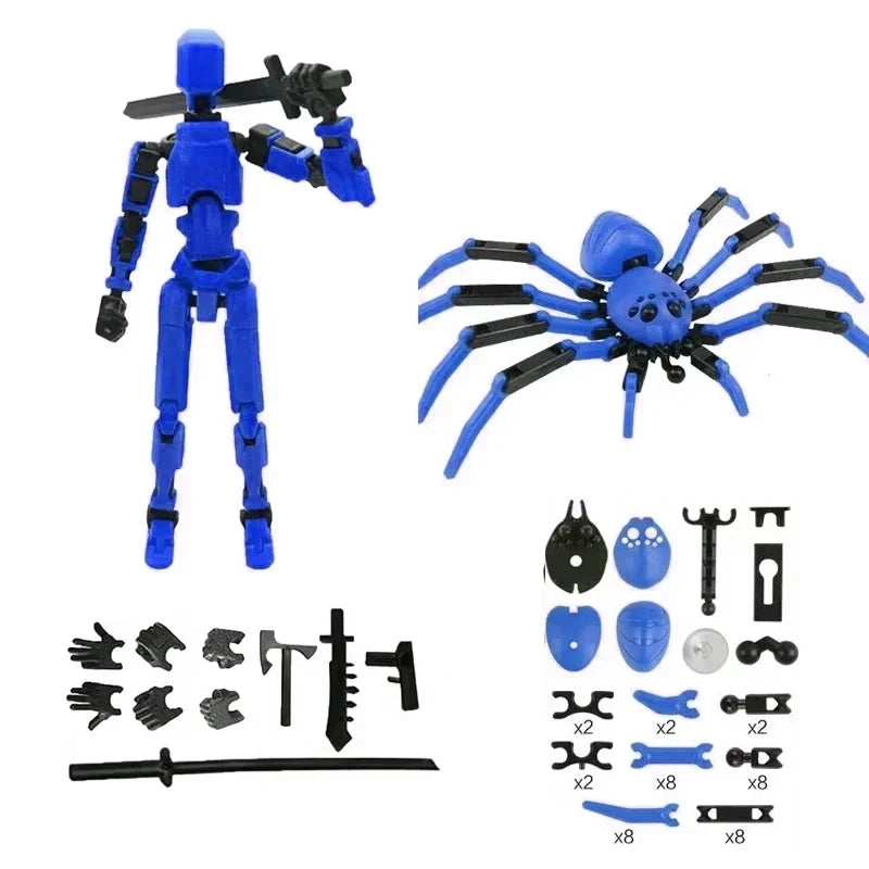 Multi-Jointed Movable Robot 3D Printed Mannequin Toy 13 Action Figure Full Body Movable Robot Toys Gifts For Children