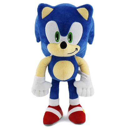 Hot 30CM High Quality Sonic Plush Toy Hedgehog Knuckles Tails Cute Cartoon Soft Stuffed Doll Birthday Gift for Children