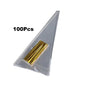 50pcs Candy Bags Cellophane Popcorn Bags Cone Cookies Storage Bags with Gold Twist Ties Wedding Birthday Party Favors