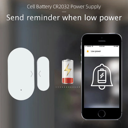 Tuya ZigBee 3.0 Smart Door Window Sensor Door Open Closed Detectors Smart Home Security Protection Alarm System for Alexa Google