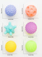 6Pcs Baby Sensory Ball, Baby Teething Toy, Montessori Early Childhood Education, Baby Water Toy Ball, Massage Ball