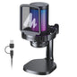 maono DGM20 Gaming Microphone,USB Microphone Condenser Mic RGB Gaming Mic with Noise reduction software,Mic Gain,One Key Mute