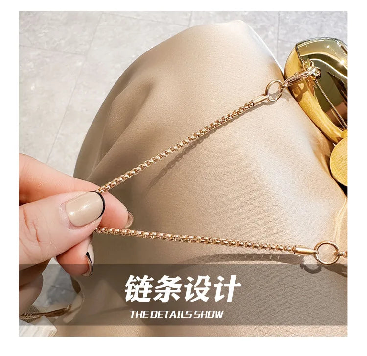 Luxury Designer Mini Bowknot Evening Bag for Women Girls Crossbody Handbag Chain Shoulder Bags Metal Purse for Party Wedding