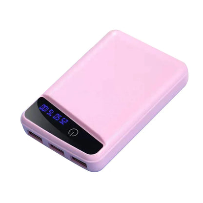 DIY Power Bank Box Rechargeable Flat Head Battery Charger Outer Case for Women Girls Birthday Gift