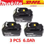 Genuine 6AH makita BL1860 18V Battery Power Tools Li-ion Replacement LXT BL1850 BL1840 for 18V Screwdriver with BMS TPCELL 18V