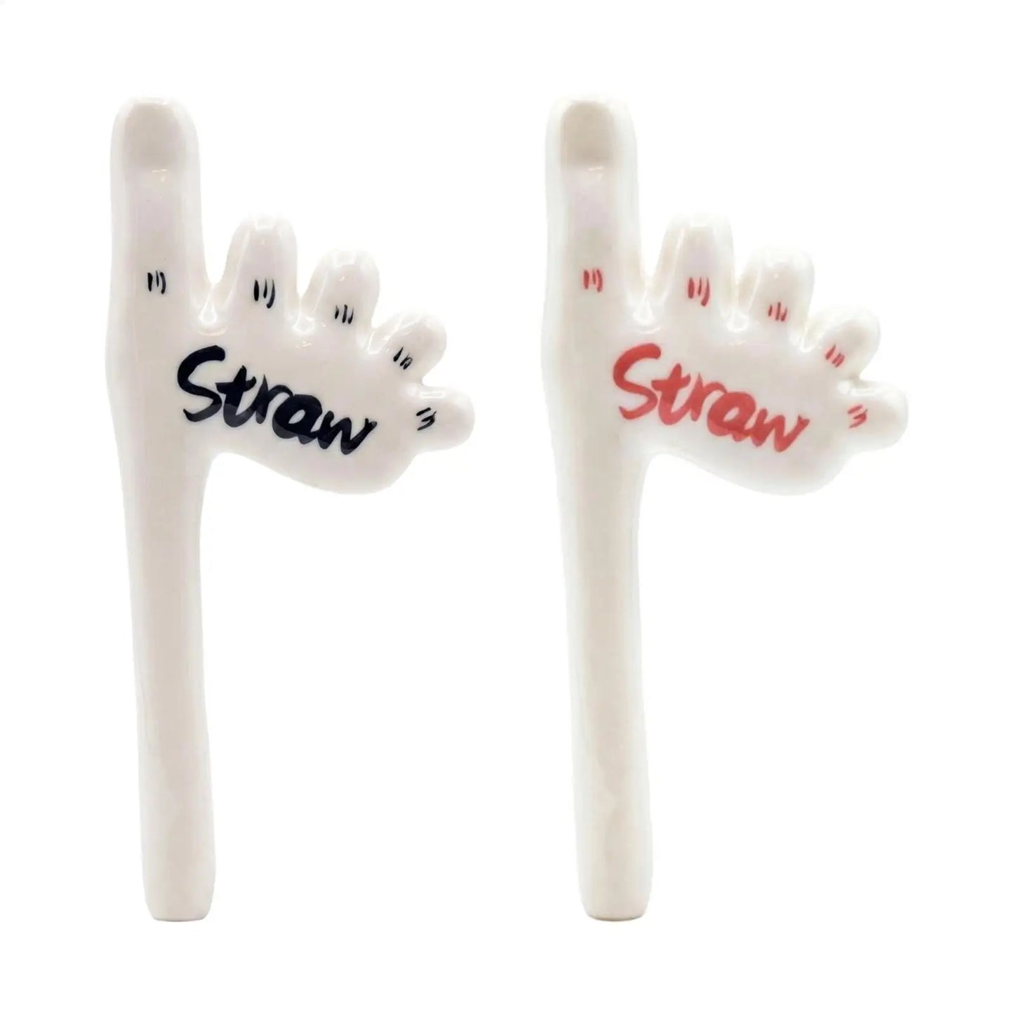Reusable Foot Straw Handmade Toe Ceramic Drinkware Handmade Foot Straw For Fishing Drinking Tea Cold Picnic Outdoor Water