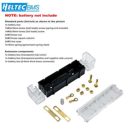 Removable Splicable 18650 Battery Box 5-10A High Current PC ABS Rechargeable Battery Storage Bracket DIY Power Bank