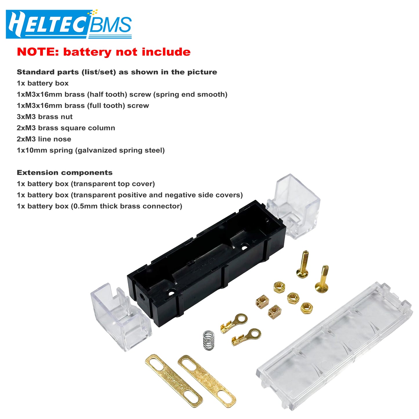 Removable Splicable 18650 Battery Box 5-10A High Current PC ABS Rechargeable Battery Storage Bracket DIY Power Bank