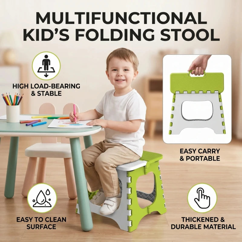 Portable Folding Plastic Stool Outdoor Fishing Camping Bench Small Mazar for Adult Kids Train Trip Garden Use