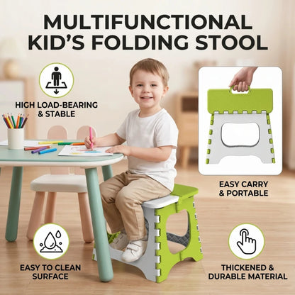 Portable Folding Plastic Stool Outdoor Fishing Camping Bench Small Mazar for Adult Kids Train Trip Garden Use