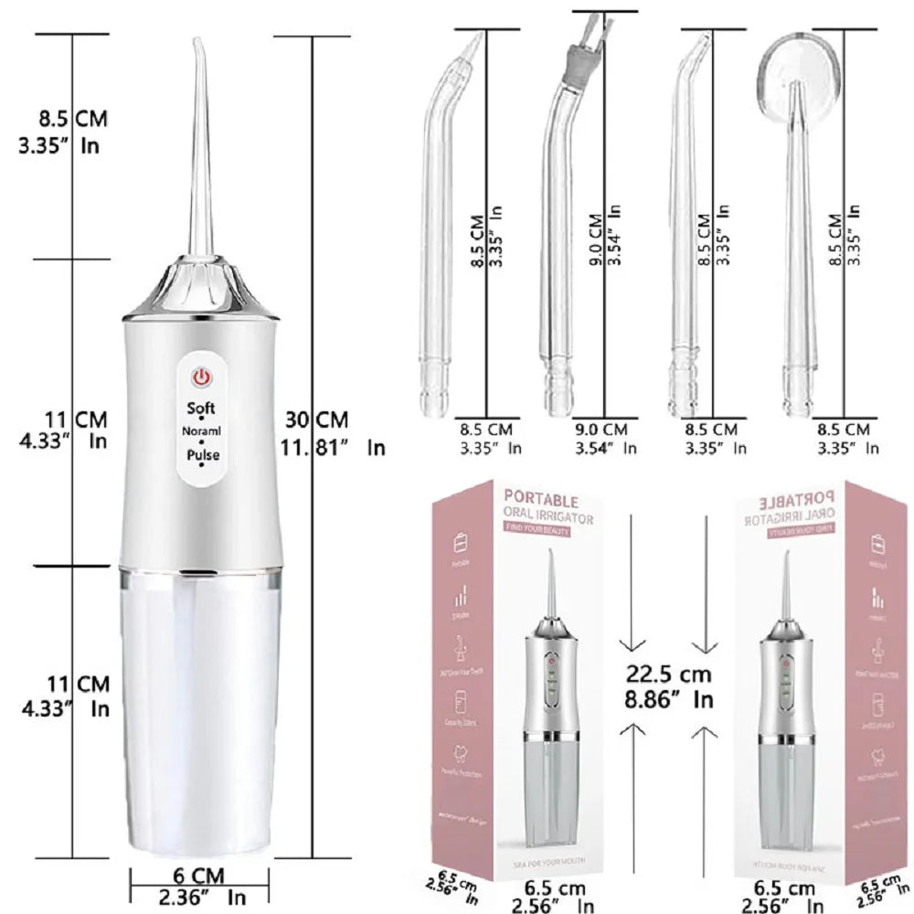 Water Dental Waterpick Irrigator Ipx7 Waterproof Irrigation Mouthwash Machine Oral Floss Flosser Irigator For Teeth Cleaner