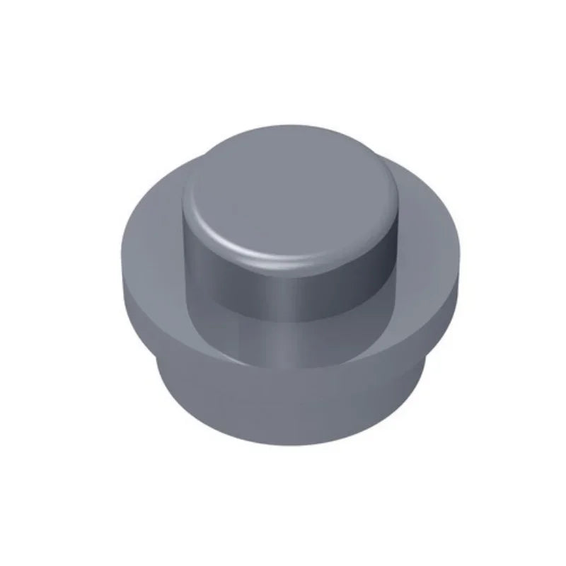 100PCS PLATE 1X1 ROUND Compatible With 4073 Round & Angles MOC Self-Locking Bricks Building Blocks Toys Accessories