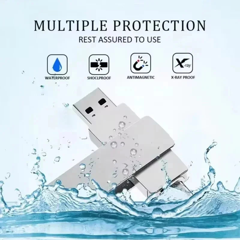 Lenovo 16TB USB 3.2 Flash Drives High Speed Transfer Metal Pendrive Memory Card Pendrive Flash Disk Memoria Waterproof Stick