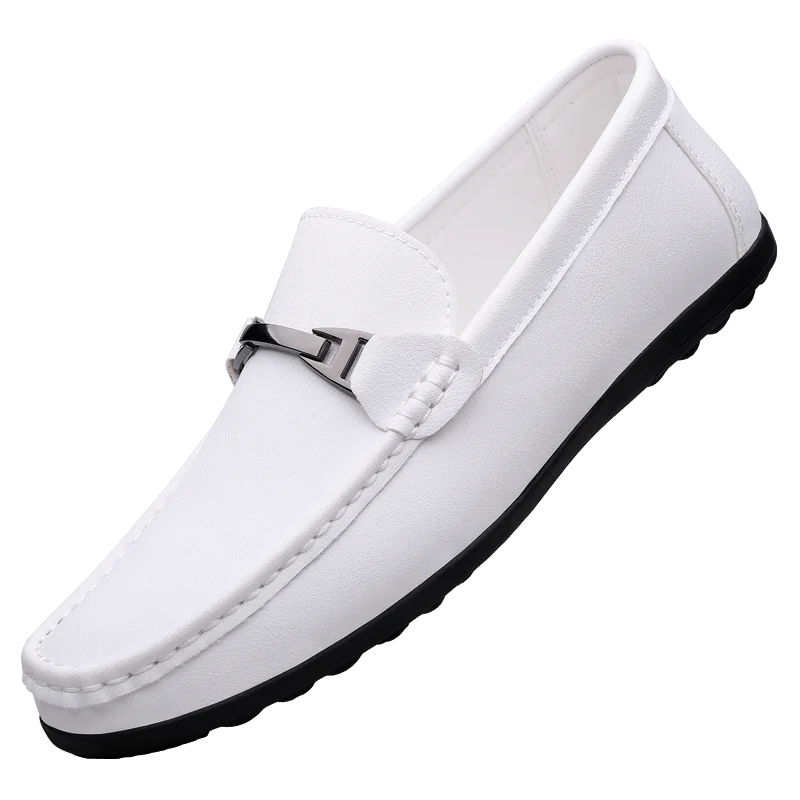 Men's daily casual leather shoes driving shoes new four-season general Doudou men's shoes outdoor lazy one pedal