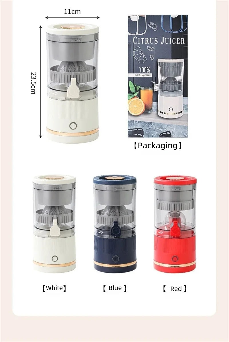 Portable Electric Juicer USB Charging Orange Lemon Fruit Blender Mini Household Wireless Automatic Fresh Citrus Juicer Of Travel