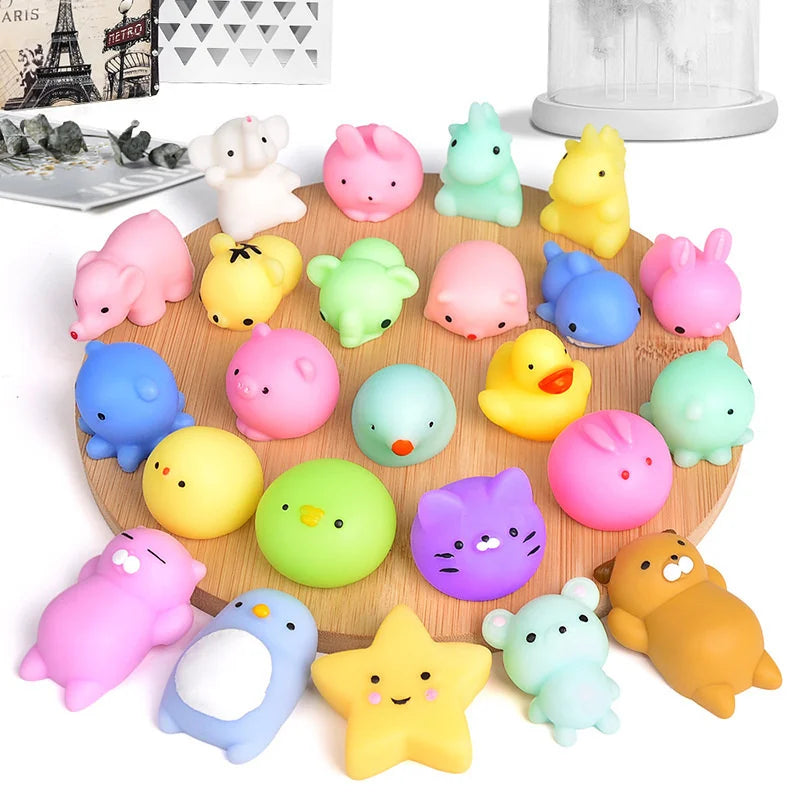 5-50PCS For  Party Gift Squishy Toy Cute Animal Antistress Ball Squeeze Mochi Rising Toys Abreact Soft Sticky Stress Relief