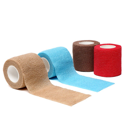 12pcs of 4.8-meter elastic sports self-adhesive bandages, protecting fingers, ankles, palms, and shoulders, knee protection