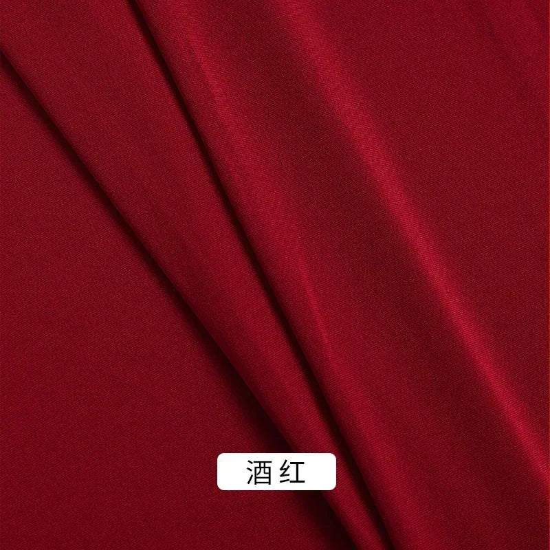 0.5m/1m/2m Four Sided Stretch Milk Silk Knitted Fabric for Sewing Dance Dress Sofa Cover Decorative Cloth DIY Clothing Fabrics