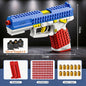 SIG17 Hanging Toy Gun Continuous Firing Building Block Pistol Shell Throwing Airsoft Blowback Toy Outdoor Shooting for Children