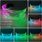 Cyberpunk LED Light Up Glasses Futuristic Luminous Unisex Eyewear Cool Glowing Glasses For Cosplay Bar Rave Club Halloween Party