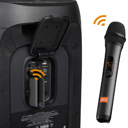 Wireless Microphone M23-4 UHF Recording Universal Karaoke Mic With Lithium Battery Receiver For Party Church Speaker