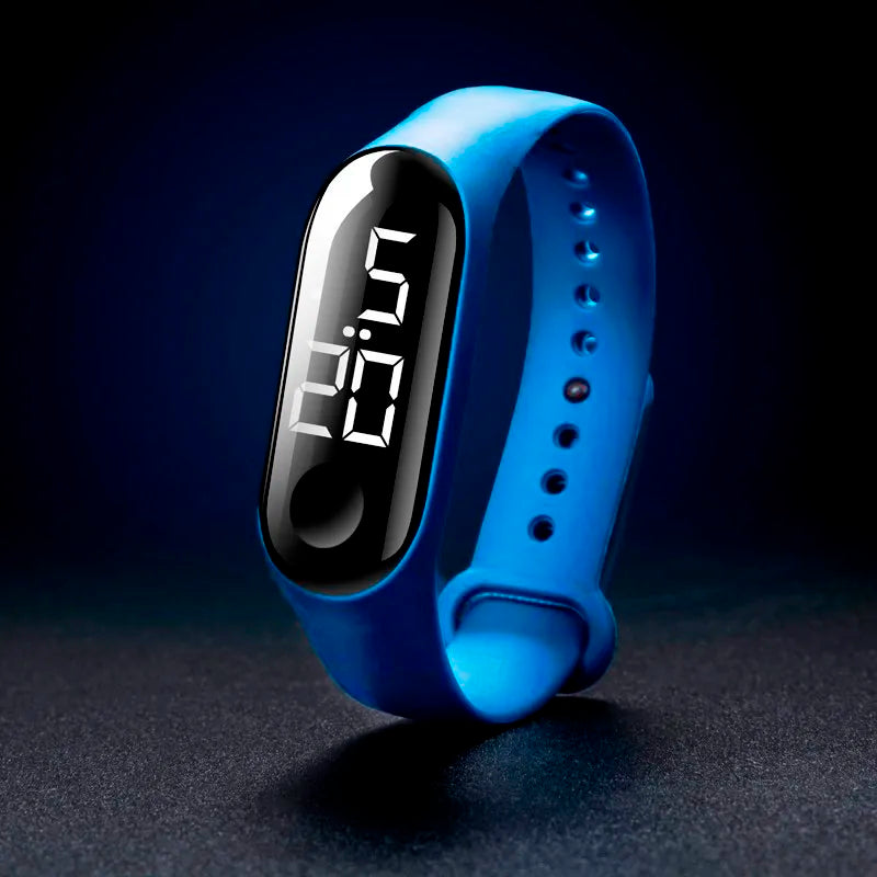 Man Woman LED Electronic Sport Watch Luminous Sensor LED Student Adult Couple Electronic Watch With Shell Adjustment Watch