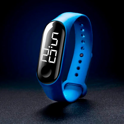 Man Woman LED Electronic Sport Watch Luminous Sensor LED Student Adult Couple Electronic Watch With Shell Adjustment Watch