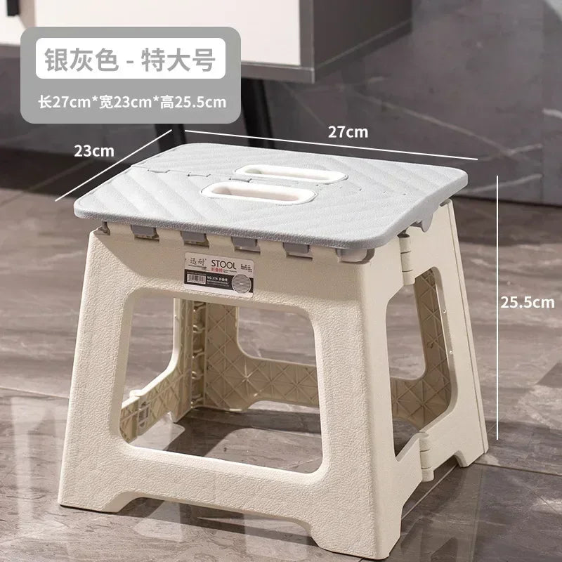 Popular Home Folding Stool Thickened Folding Stool Mini Portable Outdoor Picnic Camping Chair Portable Bench Train Mat Stool