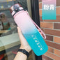 Sports Water Bottle Portable Outdoor Bottle 500ML-1000ML Flip Top Fitness Water Bottle Large Capacity Sports Bottle