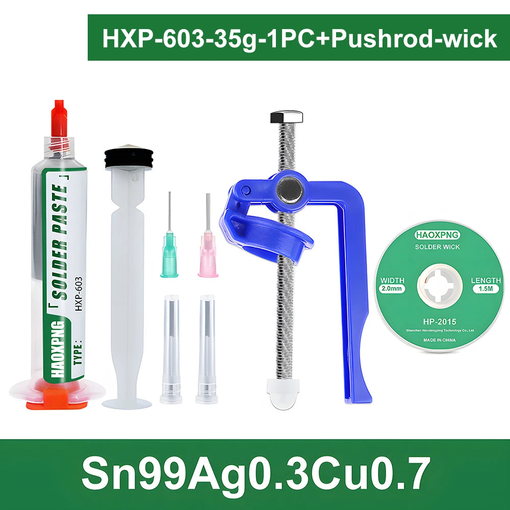Sn99Ag0.3Cu0.7 Solder paste, flux, lead-free solder paste free cleaning is widely used in all kinds of soldering