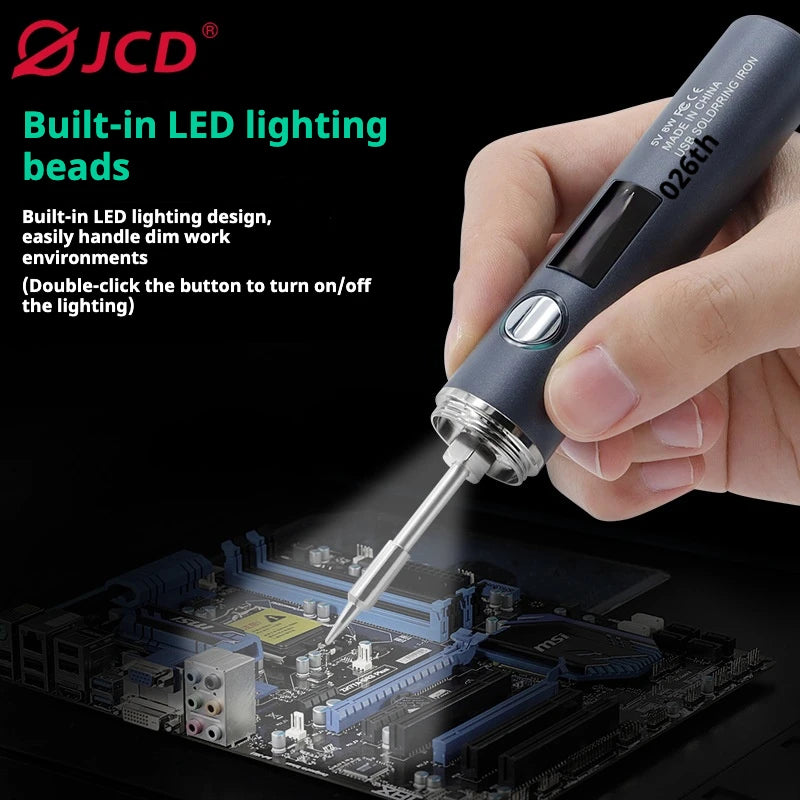 1400mah USB Soldering Iron Wireless Charging Electric Soldering Iron Fast Charging Rechargeable Portable Repair Welding Tools