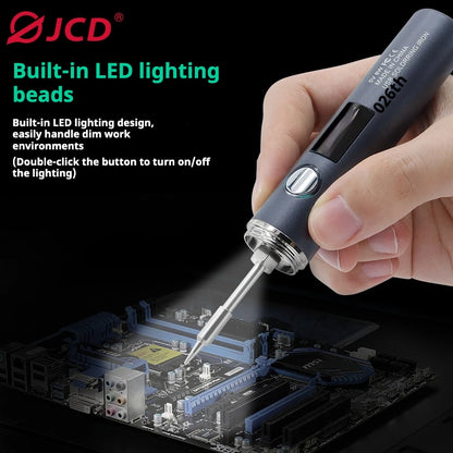 1400mah USB Soldering Iron Wireless Charging Electric Soldering Iron Fast Charging Rechargeable Portable Repair Welding Tools