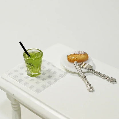 Miniature Toy Cocktail Drinks Doll Toys Dollhouse Accessories Miniature Items Fit for 1:6/1:12 Doll House Kitchen Ornaments