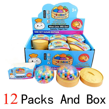 Dumpling Squishy Mysteries Dumplings Stress Relief Fidget Toys Home Office Desk Accessories Party Gifts Mystery Dumpling Squishy