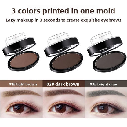 Makeup Tool Coloring Perfect Shape Quick Make Up Eyebrow Powder Palette Brow Stamps Eyebrow Powder Stamp Eyebrow Seal Stamp