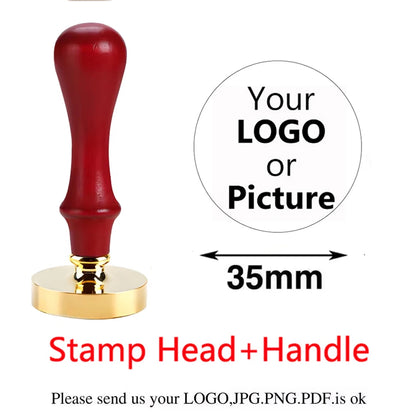 Logo Customize Clay Seal Set -22/25/30/35/40/50mm Customizable Pottery Design Craft Tool for Pottery Ceramic Custom Letter Stamp