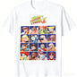 2026 New Street Fighter II Character Design T-shirt High Quality Casual Comfortable Breathable Men's Printed Crew Neck T-shirt