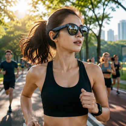 2026 AI Smart Glasses with 8MP Camera Video Recording Many Languages Translation Sunglasses Bluetooth Call Music Play Men Women