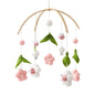 Baby Mobile Crib Bed Bell Musical Rattles Toys Soft Felt Cartoon Animal for Infants Nursery Mobiles Forest Animals Crib Toys