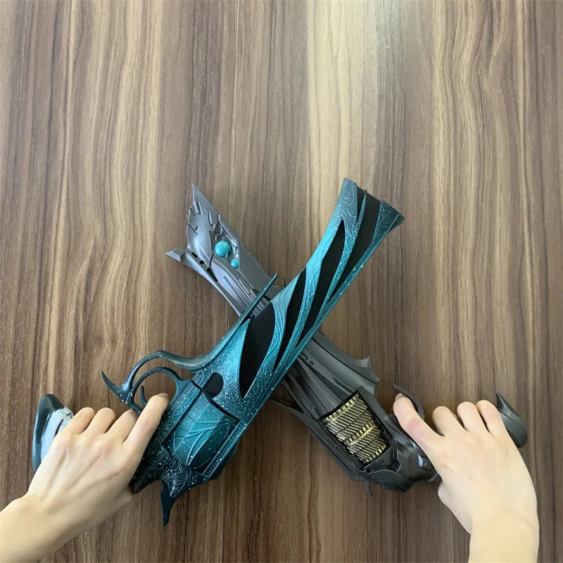 OW Gun Cosplay Angela Ziegler Mercy Angel Shock Gun Prop Weapons Model Safety PU Rubber Model Halloween No Shooting