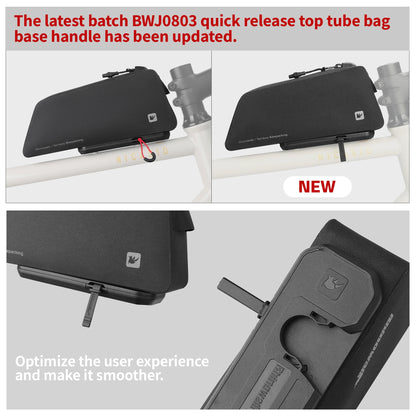 Rhinowalk Bicycle Front Top Tube Bag With Quick Release System & Internal Support Panel Waterproof Bike Cycling Frame Pack