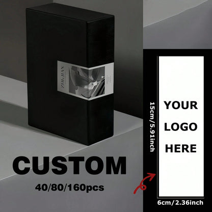 Customizable Sealing Stickers Oval Self Adhesive Waterproof Fade Resistant Logo Photo Text Business Wedding Holiday
