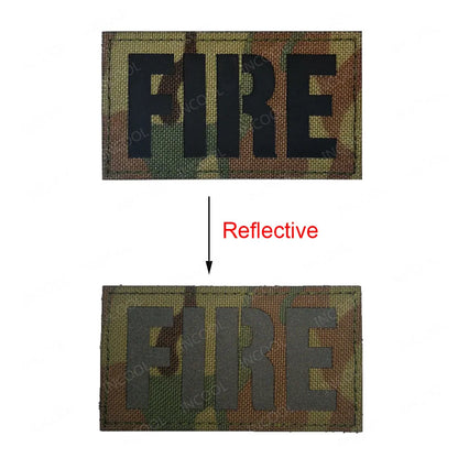 Infrared IR Reflective Patch K9 FIRE MEDIC PRESS MED PJ Decorative Patches Biker Armband Patch For Clothing Backpack