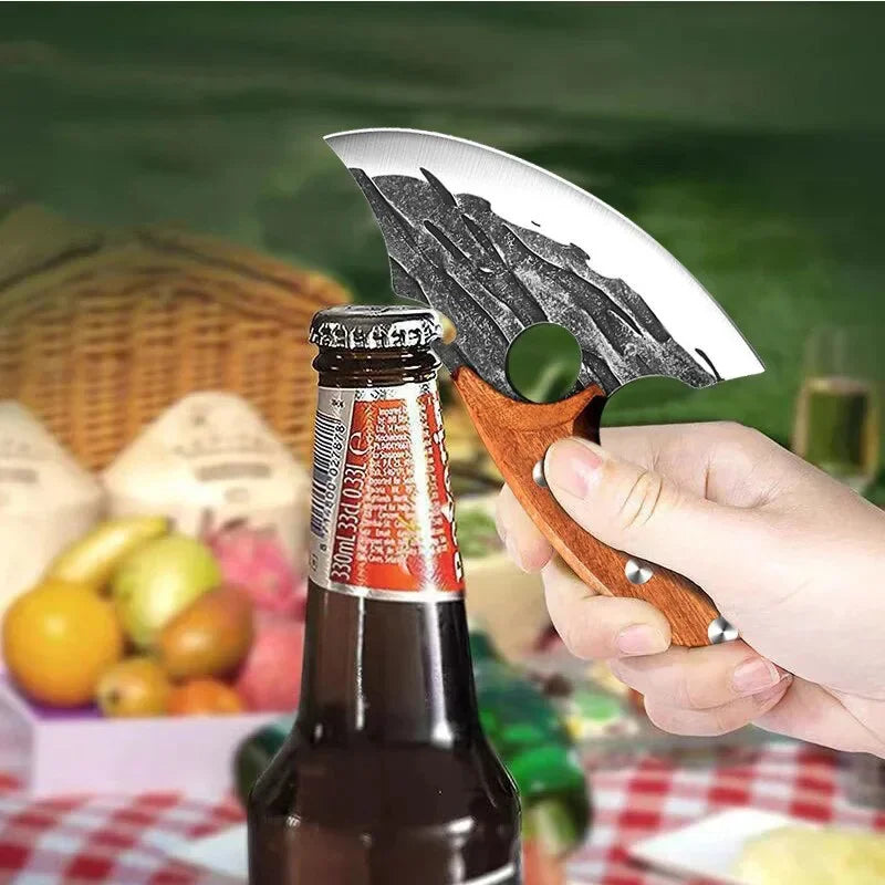 2024new Outdoor Pick Bones Dedicated Knife Hand-Forged Meat Cutting Knife Slaughter Professional Meat Selling Knife